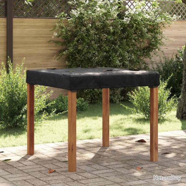 Housse de Table Uni Noir 92 x 92 x 15 cm tissu