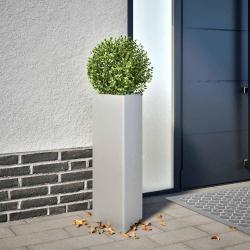 Jardini&egrave;re triangulaire 30x26x75 cm acier galvanis&eacute;