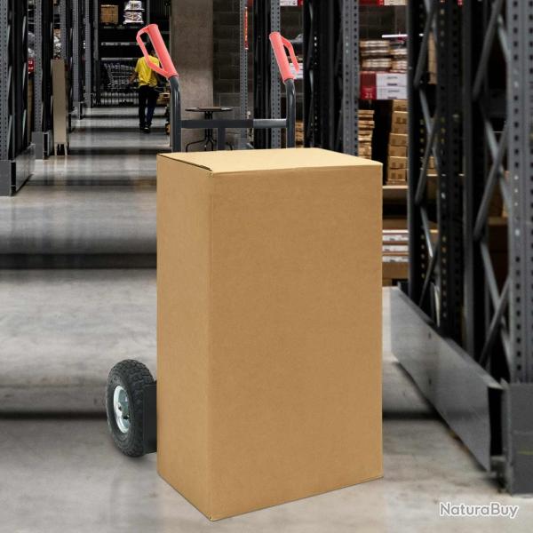 Chariot � main extensible Noir et Rouge 57 x 46 x 113 cm Acier