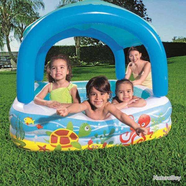 Bestway Piscine de jeu avec auvent bleu 140x140x114 cm 52192
