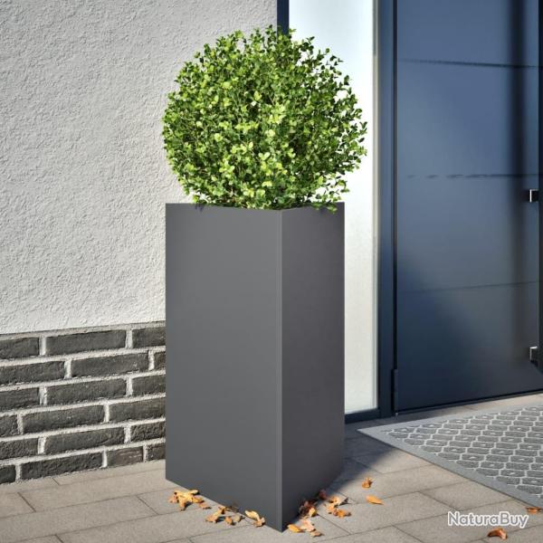 Jardini�re anthracite triangulaire 50x43x75 cm acier