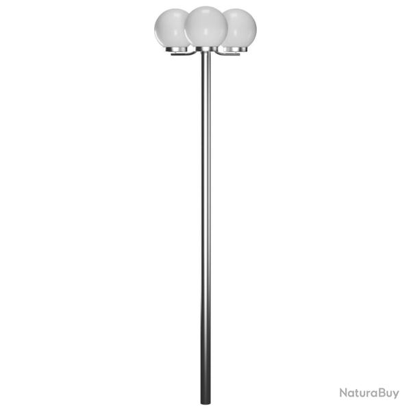 Lampadaire de jardin 3 lampes 220 cm