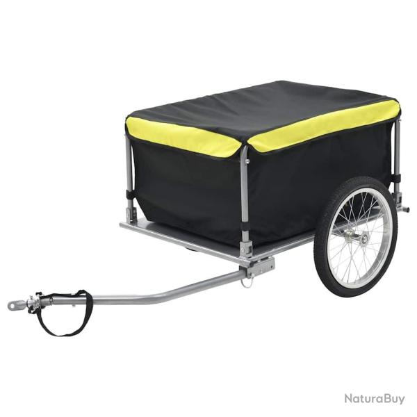 Remorque de v�lo noir et jaune 65 kg