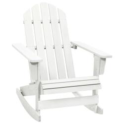 Chaise &agrave; bascule de jardin Bois Blanc