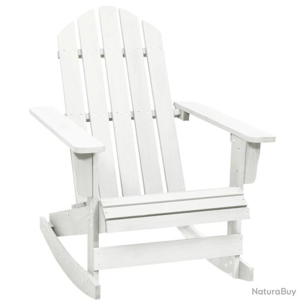 Chaise � bascule de jardin Bois Blanc