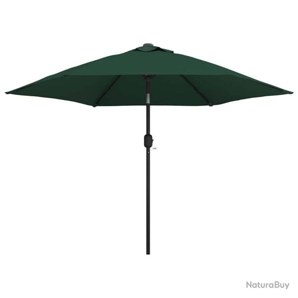 Parasol vert 3 m m�t en acier