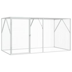 Cage pour oiseaux Anthracite 208 x 102 x 108 cm Acier galvanis&eacute;
