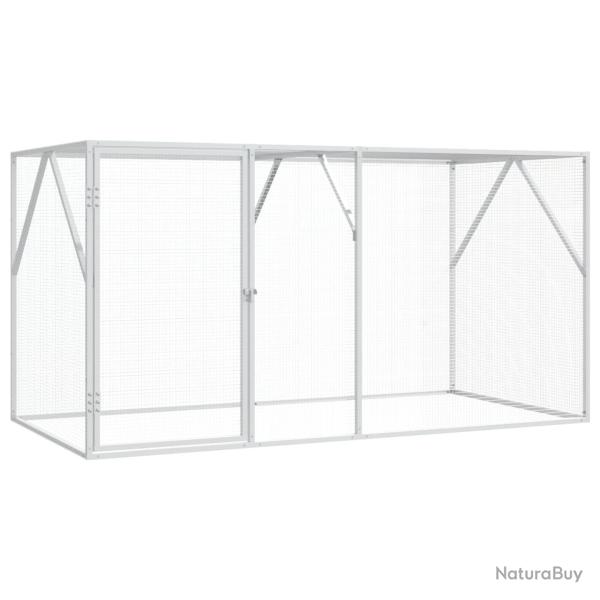 Cage pour oiseaux Anthracite 208 x 102 x 108 cm Acier galvanis�