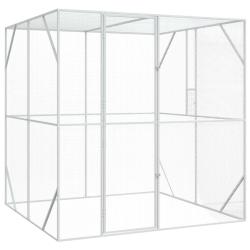 Cage pour oiseaux Anthracite 209 x 202 x 214 cm Acier galvanis&eacute;