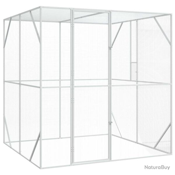 Cage pour oiseaux Anthracite 209 x 202 x 214 cm Acier galvanis�