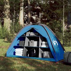Tente de rangement avec 9 compartiments bleu imperm&eacute;able