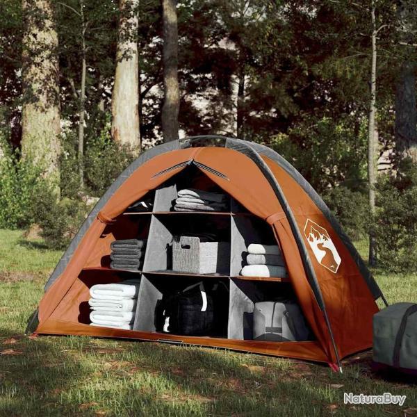 Tente de rangement 9 compartiments gris et orange imperm�able