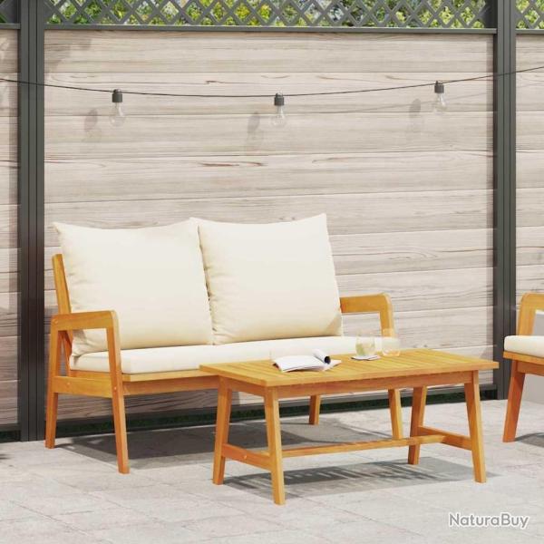 Ensemble bistrot 2 pcs Huile Naturelle Bois d'Acacia Massif