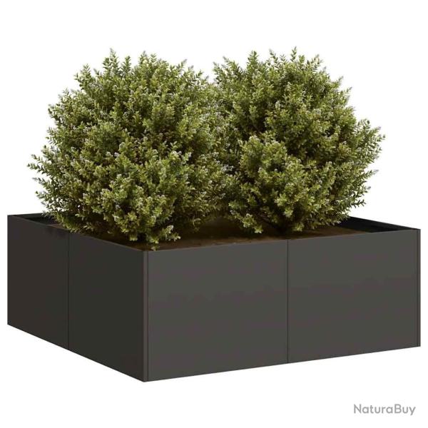 Jardini�re noir 80x80x30 cm acier