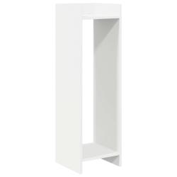 Support de Plante Blanc 30 x 30 x 100 cm Bois d'ing&eacute;nierie