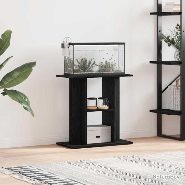 Support d'aquarium en ch�ne noir 60 x 30 x 60 cm Bois d'ing�nierie