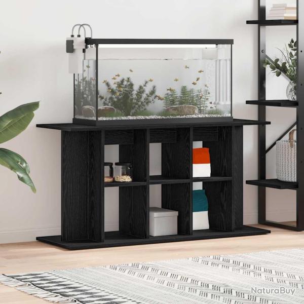 Support d'aquarium en ch�ne noir 120 x 40 x 60 cm Bois d'ing�nierie