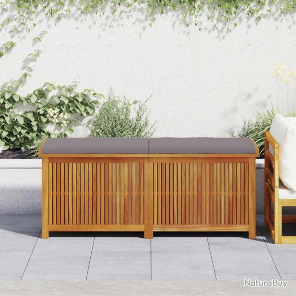 Bo�te � coussins d'ext�rieur 150x50x60,5cm bois massif d'acacia