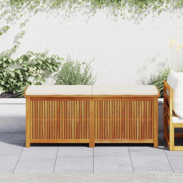 Bo�te � coussins d'ext�rieur 150x50x60,5cm bois massif d'acacia