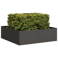 Jardini&egrave;re noir 100x100x30 cm acier