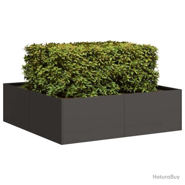 Jardini�re noir 100x100x30 cm acier
