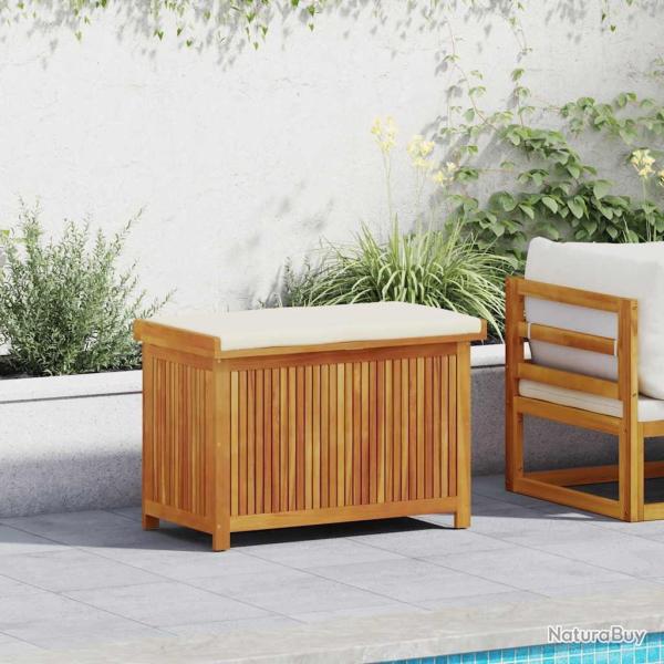 Bo�te � coussins d'ext�rieur 90x50x60,5 cm bois massif d'acacia