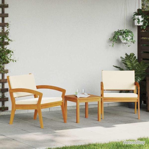 Chaise de jardin 2 pcs Huile Naturelle Bois d'Acacia Massif