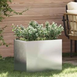 Cache-pot de jardin Acier galvanis&eacute; 50 x 32 x 40 cm