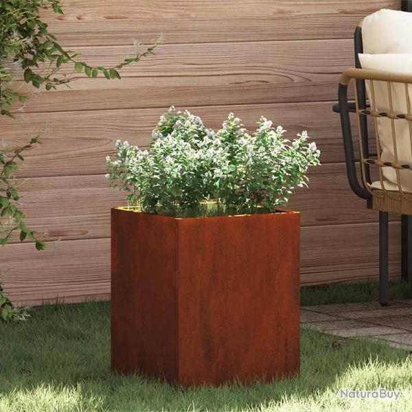 Cache-pot de jardin Acier patin� 32 x 32 x 40 cm Acier patin�