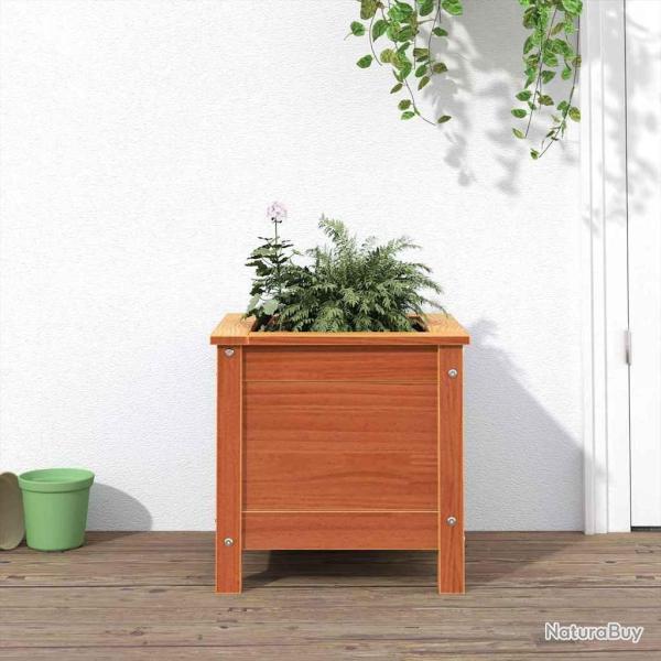 Cache-pot de jardin Brun cire 40 x 40 x 39 cm Pin massif