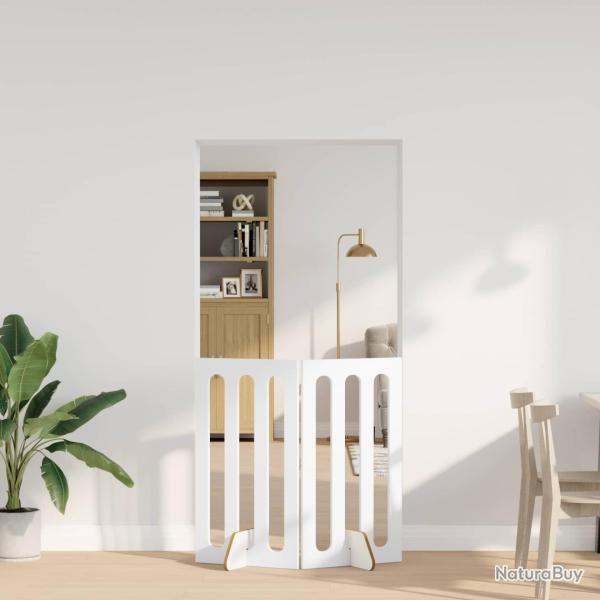 Cl�ture pliable pour animaux 2 pcs Blanc 100,5 x 38 x 90 cm