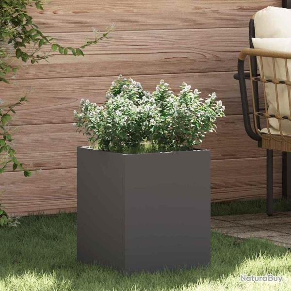 Cache-pot de jardin Noir 32 x 32 x 40 cm Acier lamin� � froid