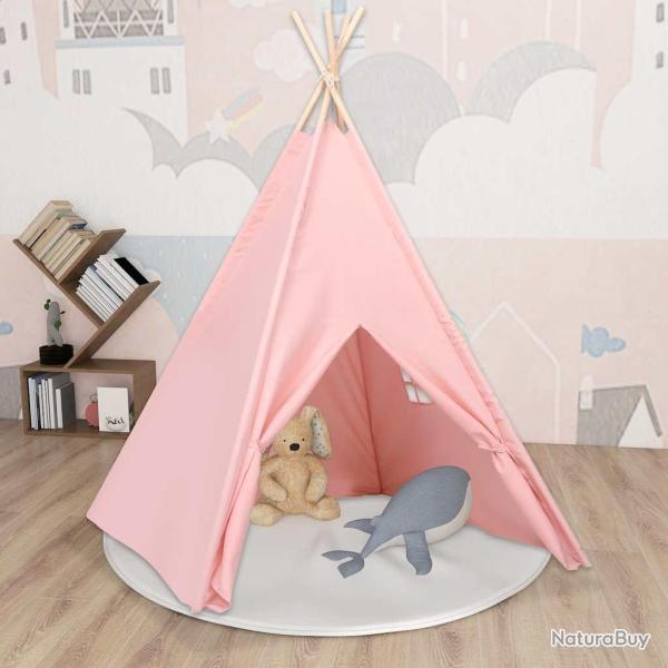 Tente tipi d'enfants avec sac Peau de p�che Rose 120x120x150 cm