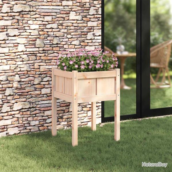 Cache-pot de jardin Nature 50 x 50 x 70 cm Bois de pin massif