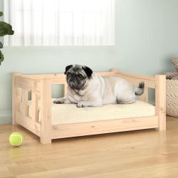 Lit pour chien 65,5x50,5x28 cm Bois de pin solide