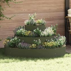 Cache-pot de jardin Vert olive 120 x 120 x 20 cm