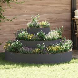 Cache-pot de jardin Anthracite 120 x 120 x 20 cm