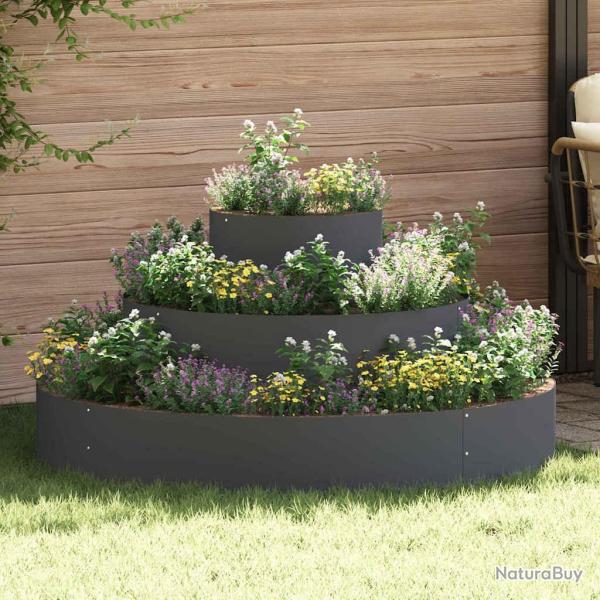 Cache-pot de jardin Anthracite 120 x 120 x 20 cm