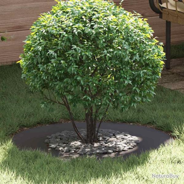 adapt� pour anneau d'arbre plat Noir �40 / 70 cm Acier