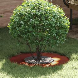 adapt&eacute; pour anneau d'arbre plat Marron &Oslash;30 / 60 cm Acier patin&eacute;