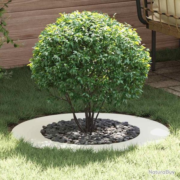 adapt� pour anneau d'arbre plat Blanc �50 / 80 cm Acier