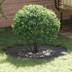adapt&eacute; pour anneaux d'arbre plats 5 pcs Noir &Oslash;50 / 80 cm Acier
