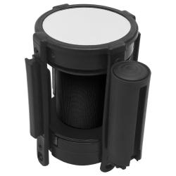 Barri&egrave;re &agrave; bande r&eacute;tractable 200 cm Noir