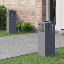 Lumi&egrave;re de chemin LED solaire 2 pcs Anthracite