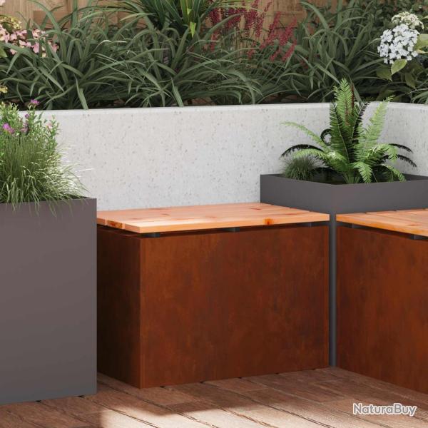 Banc de jardin Rouill� 60 x 40 x 43 cm