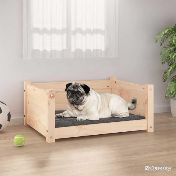 Lit pour chien 65,5 x 50,5 x 28 cm Bois de pin massif