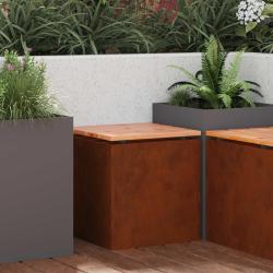 Banc de jardin Rouill&eacute; 40 x 40 x 43 cm