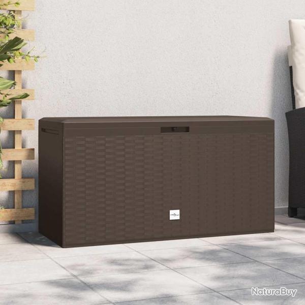 Bo�te de rangement de jardin Marron 114x47x60 cm