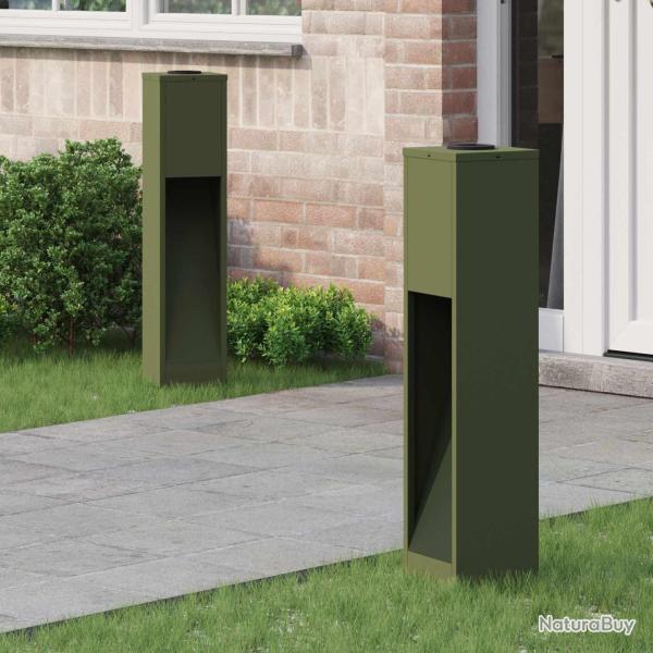Lumi�re de Chemin LED Solaire 2 pcs Vert olive