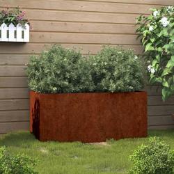 Jardini&egrave;re 62x30x29 cm acier corten